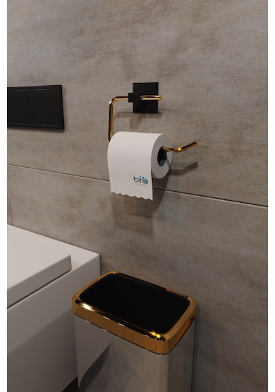 Bino Gold Paslanmaz Çelik Wc Kağıtlık Tuvalet Kağıtlığı Tuvalet