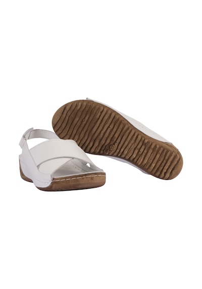 Napa Shoes Hakiki Deri Çapraz Bantlı Arkadan Ayarlı Rahat Taban Dolgu Topuk Kadın Sandalet Napa-311 Beyaz Napa Shoes Hakiki Deri Çapraz Bantlı Arkadan Ayarlı Rahat Taban Dolgu Topuk Kadın Sandalet Napa-311 Beyaz