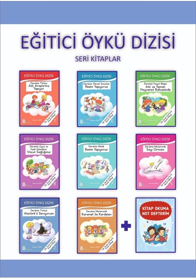 1.Sınıflar için Eğitici Öykü Dizisi + Kitap Okuma Not Defterim