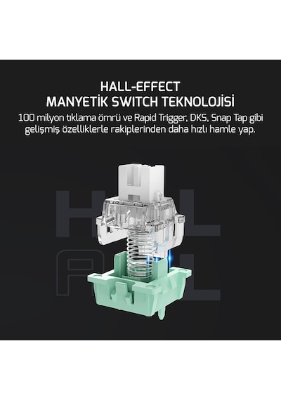 Gamepower Nexa He60 1k Rgb Hall-effect Manyetik Switch Kablolu Gaming Klavye