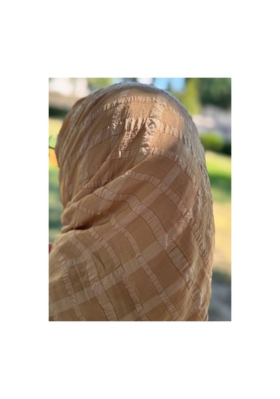 Aldaıyr Jakarlı Caz Eşarp 120 X120 Pamuk İkinci Desen Turuncu