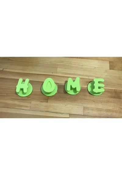 Yapışkan Askı Home Figürlü - Güçlü Home Figürlü Askı Mor
