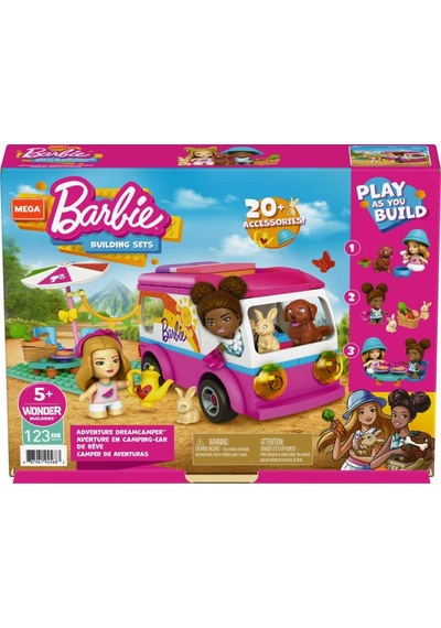 Gwr35 Mega Barbie 'nin Mega Karavanı 123 Parça +5 Yaş Pembe