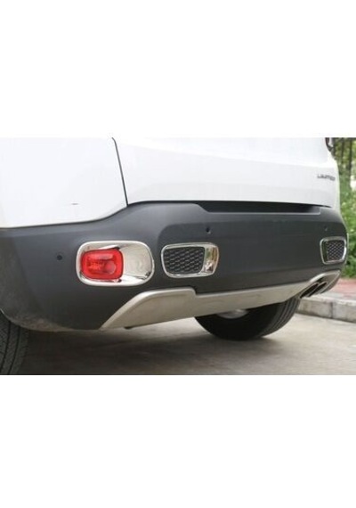 Jeep Renegade Uyumlu 2014-2017 Arka Reflektör Çerçevesi- Arka Sis Krom