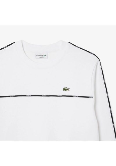 Lacoste Sh9818 Erkek Sweatshirt Beyaz