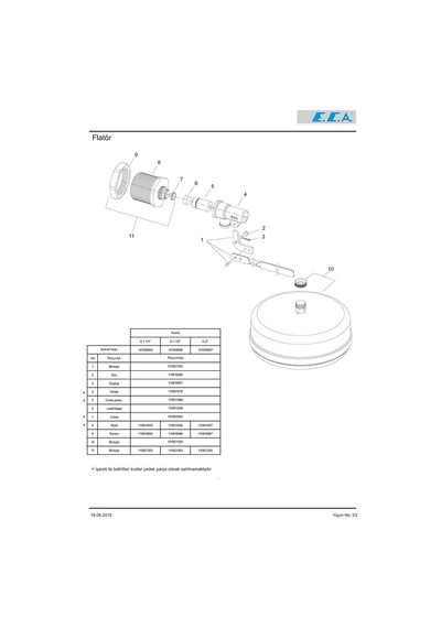 Eca 3/8 Flatör 101009001 Altın