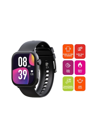 Polosmart PSSW25 Bluetooth V5.0 2.01 " Akıllı Saat (Distribütör Garantili)