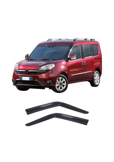 Brsplast Fiat Doblo Uyumlu 2010-2023 Abs Cam Rüzgarlığı 2 Parça