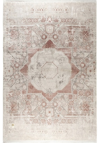 Tuğra Halı Memlük 1464 Gül Kurusu Eskitme Desen Salon Halısı 200X290