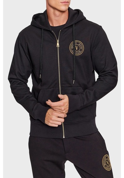 Versace Jeans Couture Versace Ön Fermuarlı Sweat Siyah