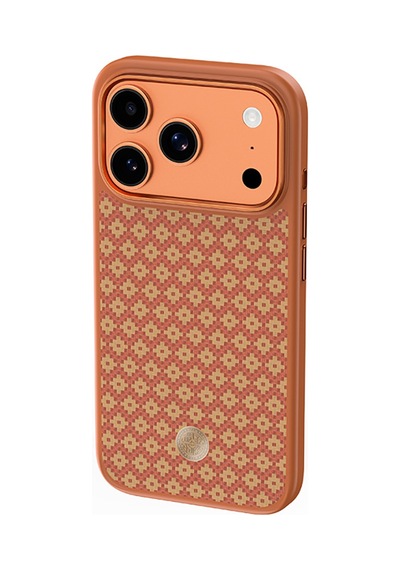 İphone 17 Pro Uyumlu Kılıf M-safe Şarj Özellikli Benks Armorpro Armorgrid Kevlar Kapak Açık Turuncu