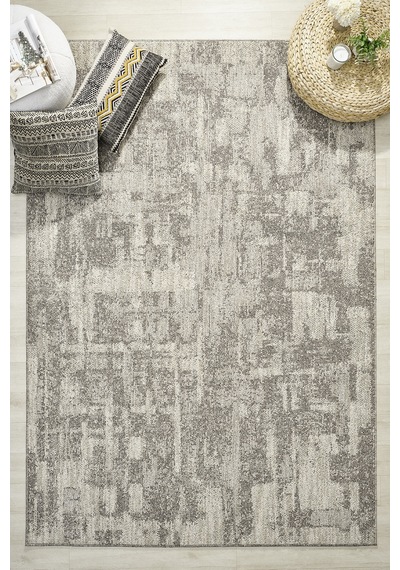 Mariesse Home Wool Serisi Bukleli Yumuşak Dokulu İskandinav Dokuma Halı 1085-gri