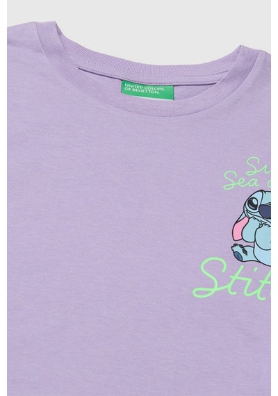 United Colors Of Benetton Kız Çocuk Lilo & Stitch Baskı Detaylı Crop T-shirt Lila 6-13 Yaş-2826 United Colors Of Benetton Kız Çocuk Lilo & Stitch Baskı Detaylı Crop T-shirt Lila 6-13 Yaş-2826