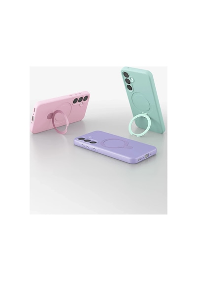 Samsung Galaxy A25 5g Regal Magsafe Standlı Kapak - Turuncu 0.2M-Çok Renkli