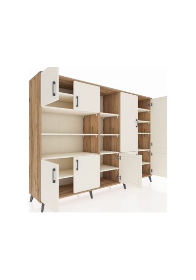 Hyperion Dolap 14 Raflı 9 Kapaklı 220x44x163 Çam-aytaşı Aytası - Atlas Çam Hyperion Dolap 14 Raflı 9 Kapaklı 220x44x163 Çam-aytaşı Aytası - Atlas Çam
