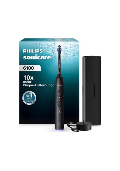 Philips Sonicare Series 6100 Elektrikli Diş Fırçası - Yeni Nesil Teknoloji, Basınç Sensörü, 6 Fırçalama Ayarı, Smartimer, Brushpacer, 21 Günlük Çalışma Süresi, Seyahat Çantası, Siyah, Hx7401/12 Philips Sonicare Series 6100 Elektrikli Diş Fırçası - Yeni Nesil Teknoloji, Basınç Sensörü, 6 Fırçalama Ayarı, Smartimer, Brushpacer, 21 Günlük Çalışma Süresi, Seyahat Çantası, Siyah, Hx7401/12