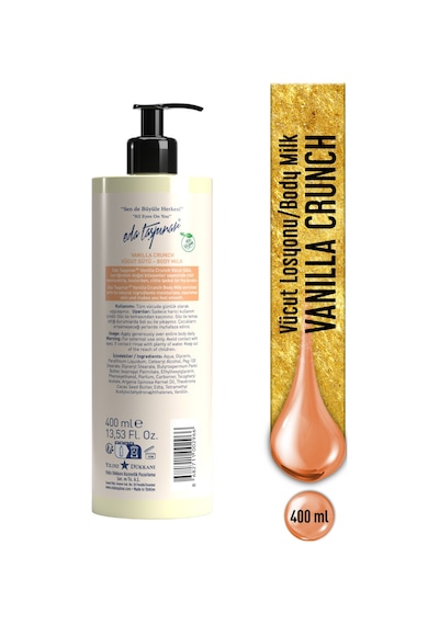 Eda Taşpınar Yoğun Nemlendirici ve Yumuşak Cilt Etkisi Vanilla Crunch Vücut Losyonu 400 ML