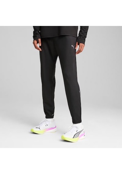Puma Cloudspun Erkek Dar Paça Koşu Eşofman Altı 526637 01 Siyah