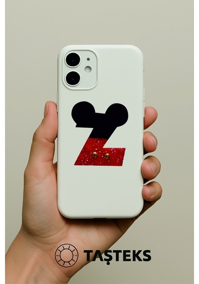 Taşlı Ütülenebilen Veya Sticker Olarak Kullanılabilen ' Mickey Z ' Harfi