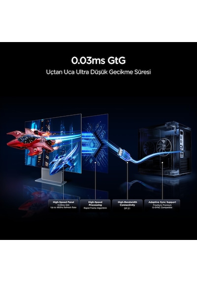TCL 32X3A Gaming Monitörü 31.5" 0.03ms 240hz Uhd 4k Oled+ Oyuncu Monitörü B&o Ses, Dp 2.1