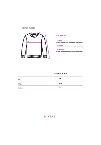 Hiccup Mixray Oversize Triko Kazak Lacivert