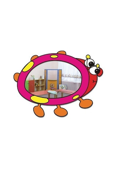 UĞURBÖÇEĞİ FİGÜRLÜ AYNA Çok Renkli
