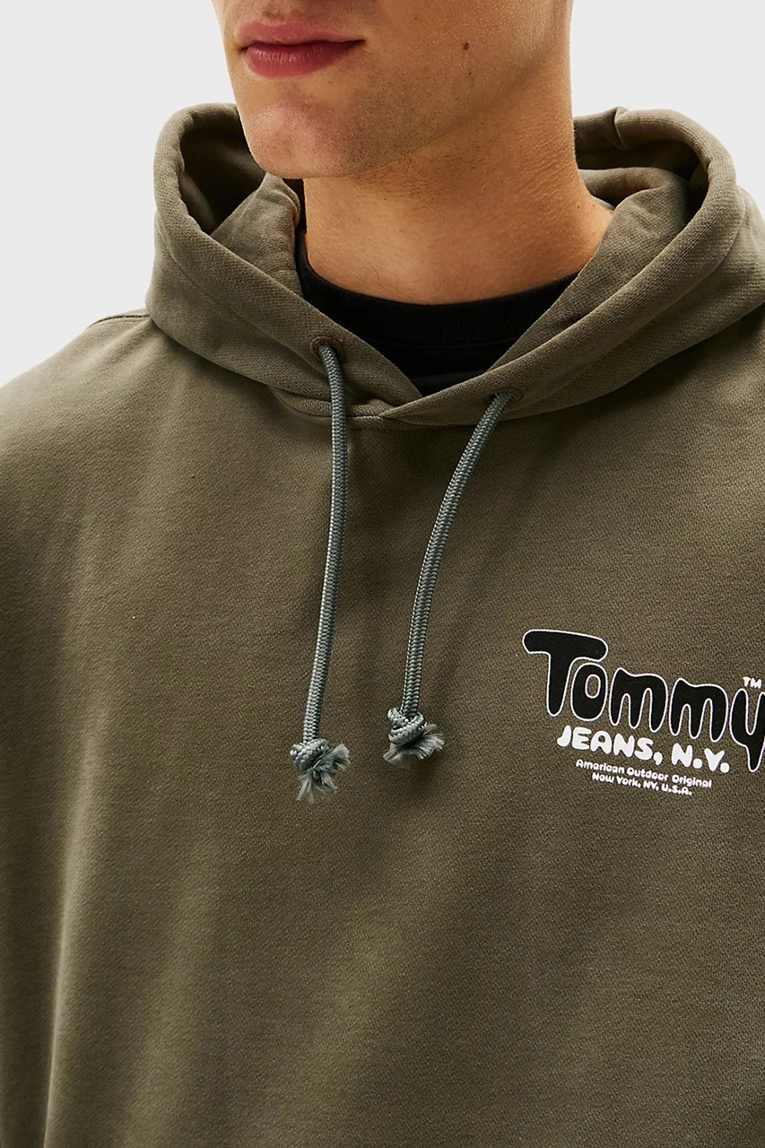 Tommy Jeans Erkek Sweat Dm0dm22086 Mrh Koyu Yeşil Koyu Yeşil