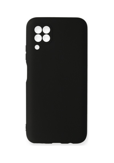 Huawei P40 Lite Uyumlu İçi Kadife Lansman Tasarım Silikon Telefon Kılıfı Siyah
