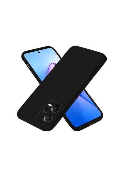 Poco X5 5g Kılıf First Silikon - Siyah Bz8683140586805