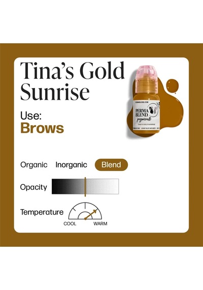 Perma Blend Tina S Gold Sunrise Kalıcı Makyaj Kaş Pigmenti 15ml Diğer