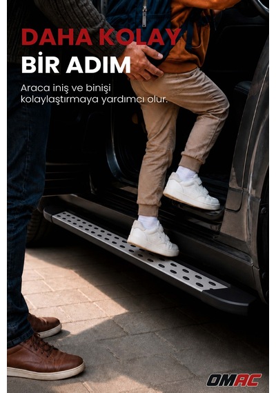 Ford Connect 2022-2026 Uyumlu Araca Özel Dot Line Swb Yan Basamak