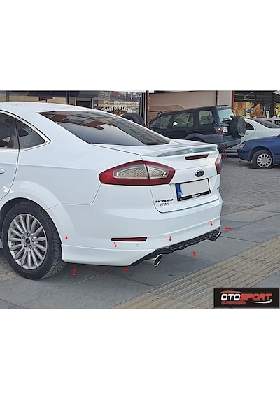 Ford Mondeo Arka Tampon Eki 3 Parça 2011 - 2014 Fiberglass Boyasız