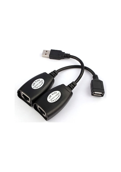 5058 Rj45 Usb Ek Uzatıcı Cat5e 6 Kablosu Ekleme Extender