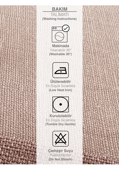 Br Perle Perle Home Keten Dokulu Runner Açık Pembe Renk Dekoratif Şık Runner Örtü