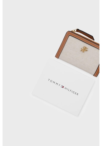 Tommy Hilfiger Kanvas Katlanır Cüzdan Kadın Cüzdan Aw0aw18706 Gb8 Bej