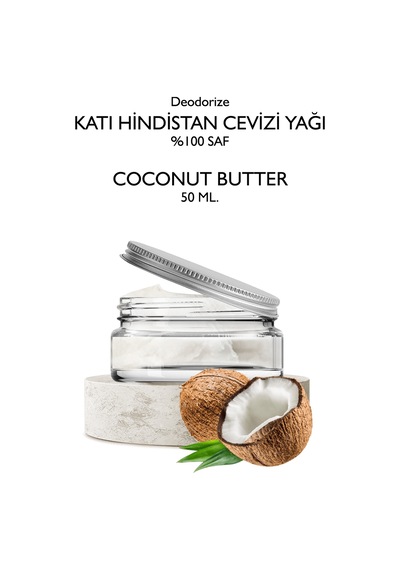 Deodorize Katı Hindistan Cevizi Yağı 50 Ml. Deoderize 92 F Saf Hindistan Cevizi Yağı Coconut Butter Diğer