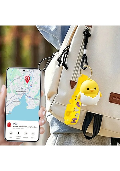 Micflip K08 Silikon Anahtarlık Ve P23 Akıllı Takip Cihazı Seti Sarı