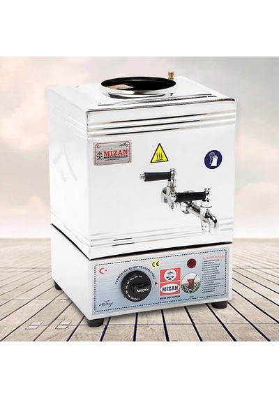 Mizan 15 Model Pleytsiz Krom 10 LT Elektrikli Kahveci Çay Kazanı
