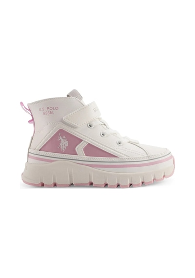 U.S. Polo Assn. Keltes 4pr Kız Çocuk Bilekli High Sneaker Beyaz/pembe Beyaz - Pembe U.S. Polo Assn. Keltes 4pr Kız Çocuk Bilekli High Sneaker Beyaz/pembe Beyaz - Pembe