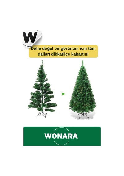 Deluxe Kutulu Ayaklı Renkli Işıklı Yılbaşı Süs Çam Ağacı Süsleme Seti Yeni Yıl Noel Dekor Paket 110 CM