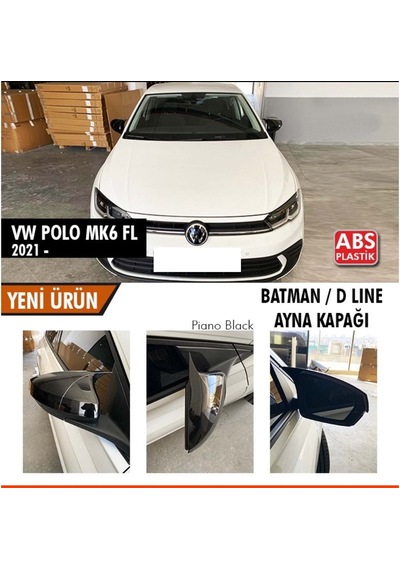 Polo Mk6 Fl Batman Yarasa Ayna Kapağı Piano Black / 2021 Sonrası