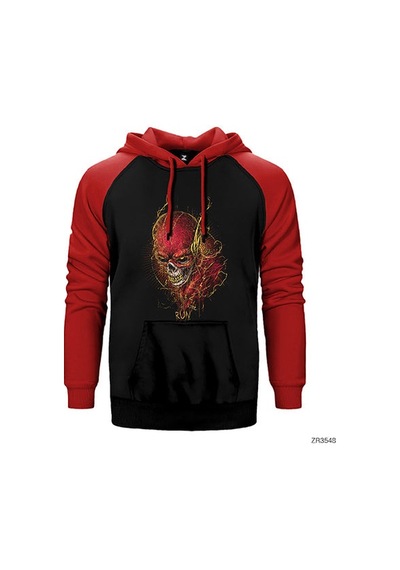 Flash Hunter Zolomon Gri Renk Reglan Kol Sweatshirt / Hoodie