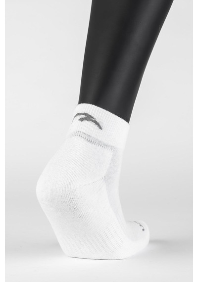 Maraton 3'lü Unisex Beyaz Çorap Beyaz
