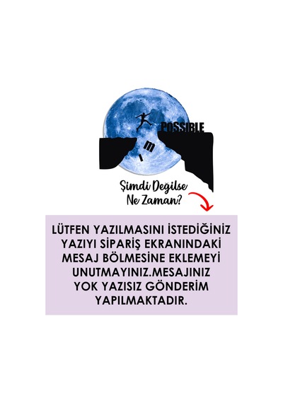 Kişiselleştirilebilir Ledli Işıklı Epoksi Cam Katmanlı Tablo Possible Dolunay Mavi - 738183435 Mavi