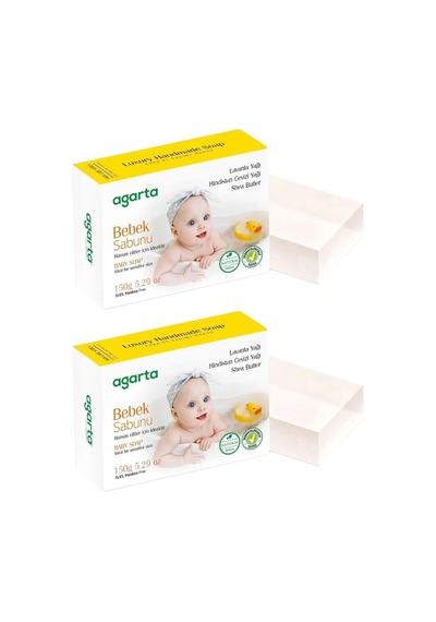 Agarta El Yapımı Doğal Sabun 150gr Bebek 2 Li Set Doğal