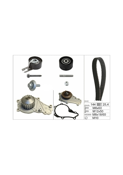 İna Peugeot 206+ 1.4 Hdi Eco Euro4 Triger Seti Devirdaimli 2009-2013