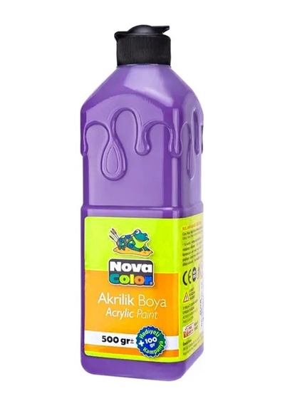 Nova Color Akrilik Boya 500ml Mor - 3 Adet 166 Mor