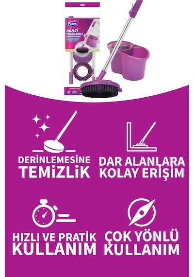 Multi Saplı Temizlik Fırçası