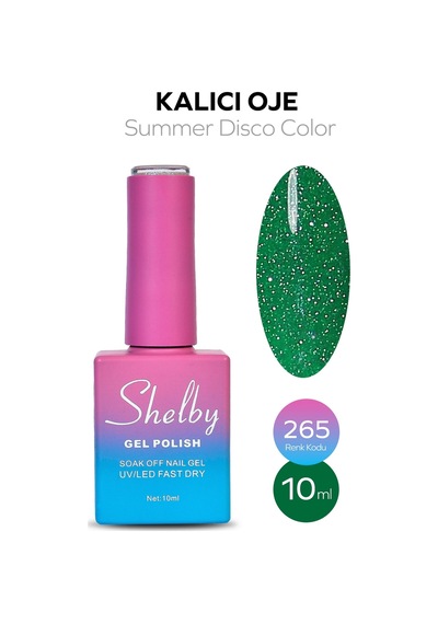 Shelby 10 Ml. A265 Disko Yaz Renk Kalıcı Oje