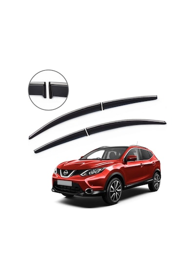 Nissan Qashqai Krom Çıtalı Cam Rüzgarlığı 2014-2018
